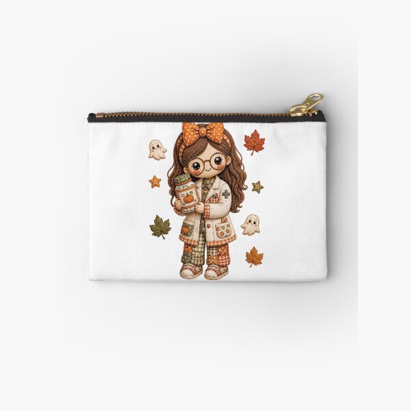 Item preview, Autumn Patchwork Pharmacist Cute Stitched Doll Halloween Art designed and sold by DecoVibe.