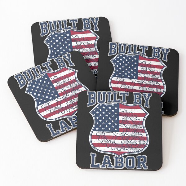 Item preview, Built By Labor American Flag Gears Blue Collar Labor Day designed and sold by TeNovaStudio.