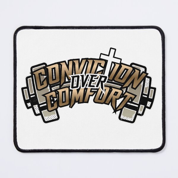 Item preview, Conviction Over Comfort Christian Gym designed and sold by Bezuiden.