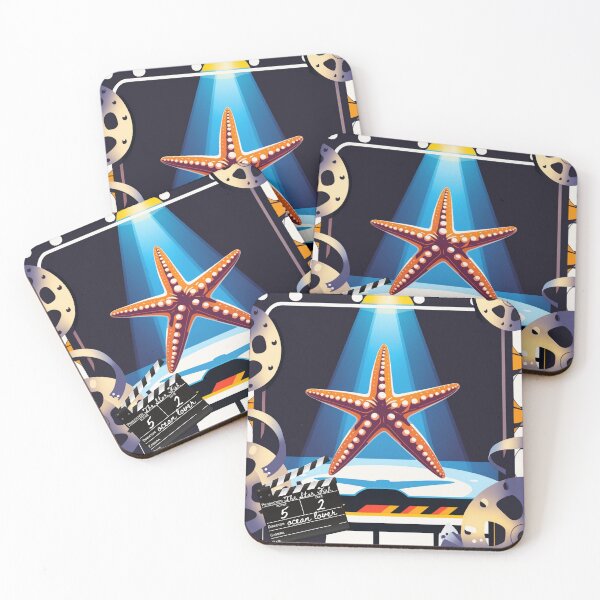 Item preview, Lights, Camera, Starfish – Movie Star Sea Creature Tee | Funny Ocean Graphic designed and sold by SIGNAL & BLOOM.
