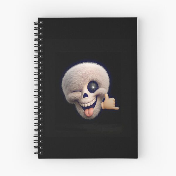 Item preview, "Stay Chill" 3D Skull Graphic: Fluffy Winking Skeleton with Call Me Hand designed and sold by GrimNest.