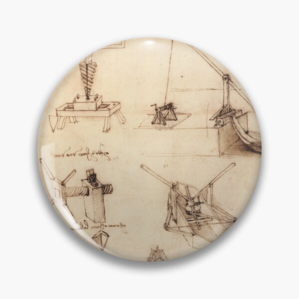 Item preview, Póster del Codex Atlanticus Folio de Leonardo da Vinci: Estudios Mecánicos designed and sold by artofuniverse.