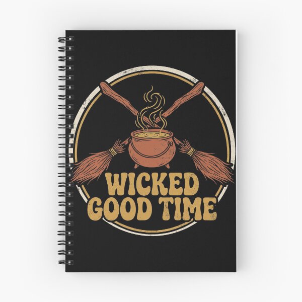 Item preview, Wicked Good Time Witch Cauldron Crossed Brooms Halloween designed and sold by TeNovaStudio.