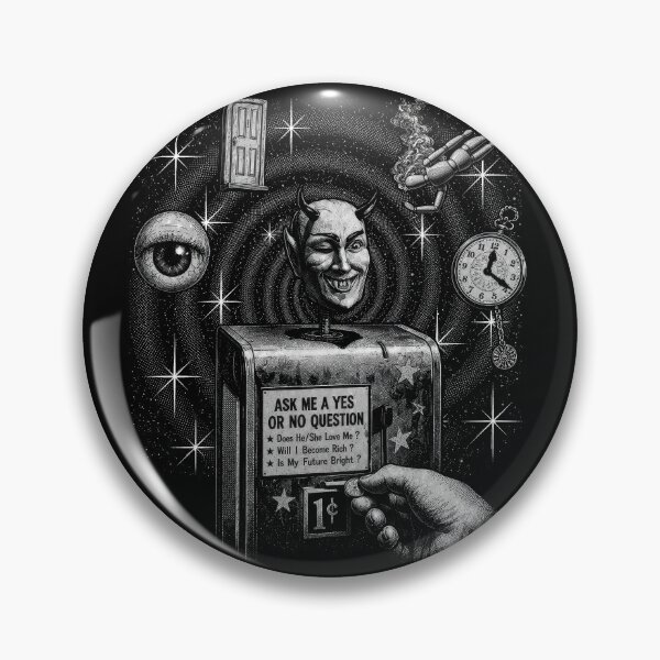 Item preview, Vintage Sci-Fi Devil Fortune Machine retro television designed and sold by monstermangraphic.