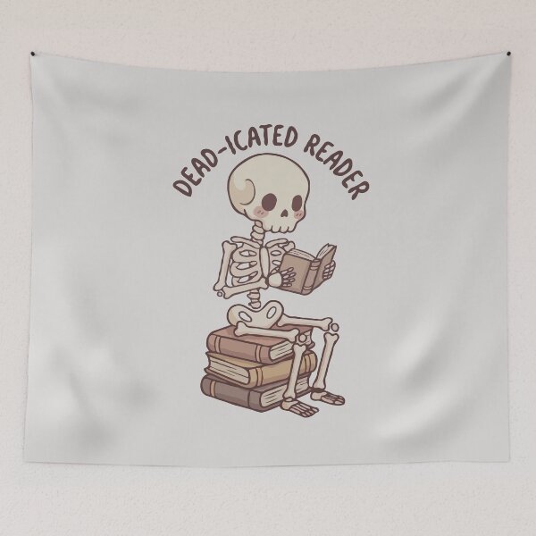 Item preview, Skeleton Dead-icated Reader designed and sold by Gkinoki.