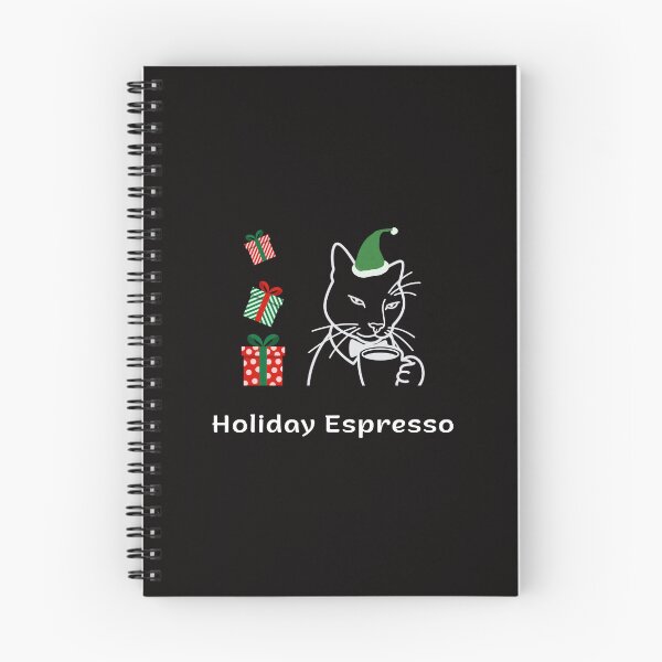Item preview, Holiday Espresso | Espresso Yourself Cats | Elegant Christmas Coffee Cat designed and sold by ContigoART.