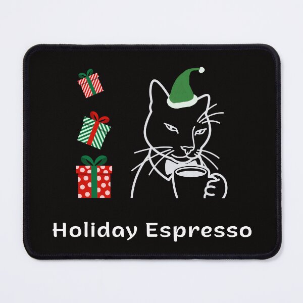 Artikelvorschau, Festlicher Espresso | Espresso für Katzen | Eleganter Weihnachtskaffee für Katzen entworfen und verkauft von ContigoART.