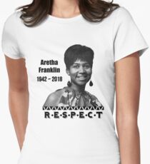 Aretha Franklin | 1942 - 2018 | Respect Women's Fitted T-Shirt
