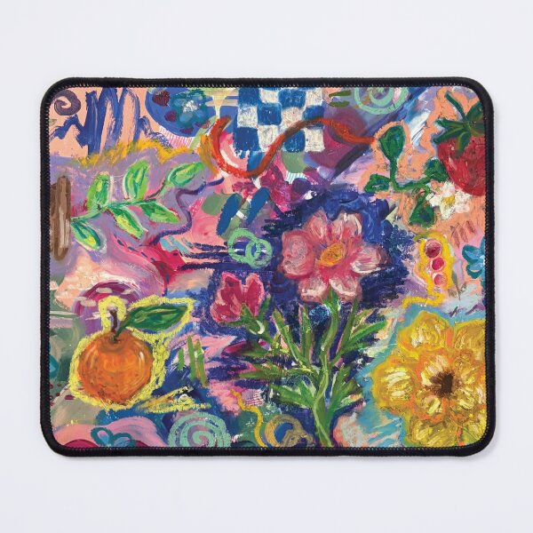 Item preview, Vibrant Abstract Floral Maximalist Painting designed and sold by KIrving Designs.