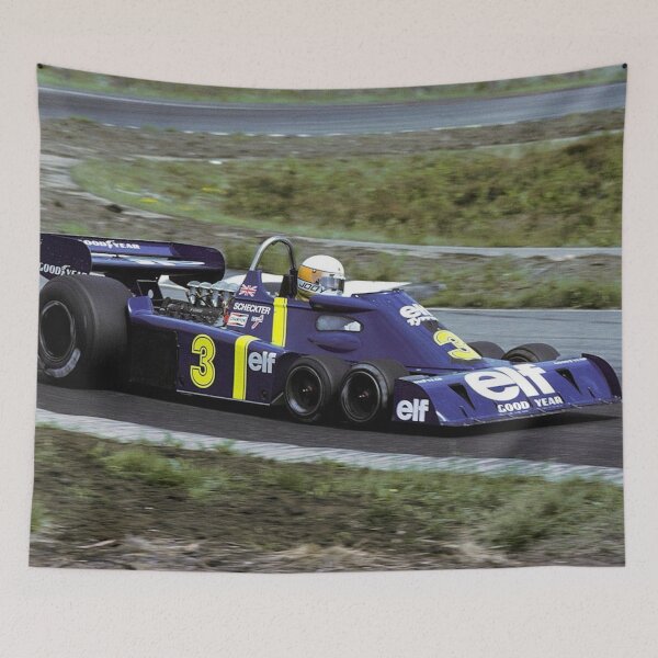 Item preview, Jody Scheckter in his Tyrrell Six Wheeler Poster – P34 Legend designed and sold by Road To Track.