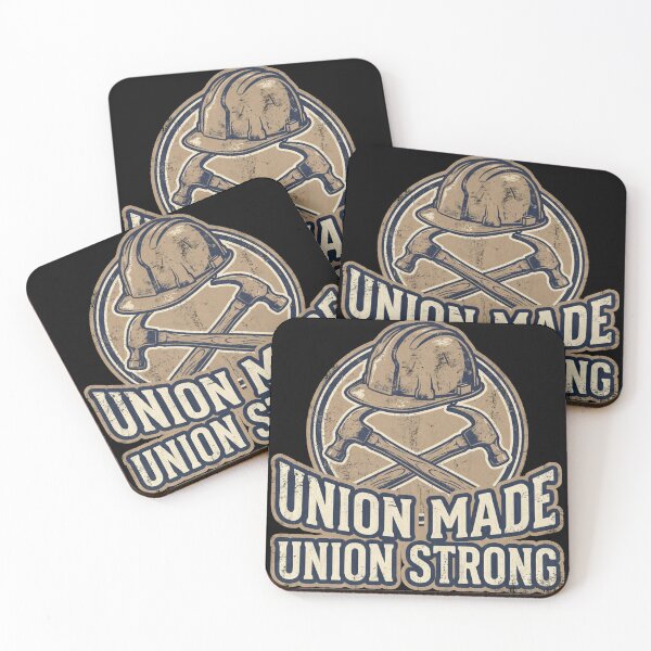 Item preview, Union Made Union Strong Hard Hat Crossed Hammers Labor Day designed and sold by TeNovaStudio.