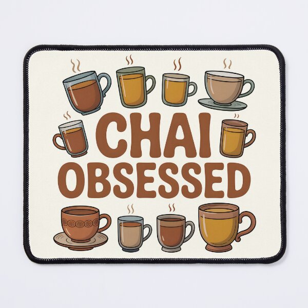 Item preview, Chai Obsessed – Cute Tea Lover Pattern Design designed and sold by Swati Art Shop.