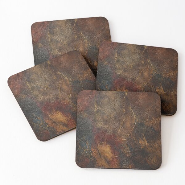 Item preview, Aged Distressed Brown Leather Texture Seamless Pattern designed and sold by Ingorgia Studio.