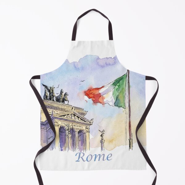 Item preview, Rome Italy Piazza Venezia Monument and Flag Art designed and sold by NareArt.