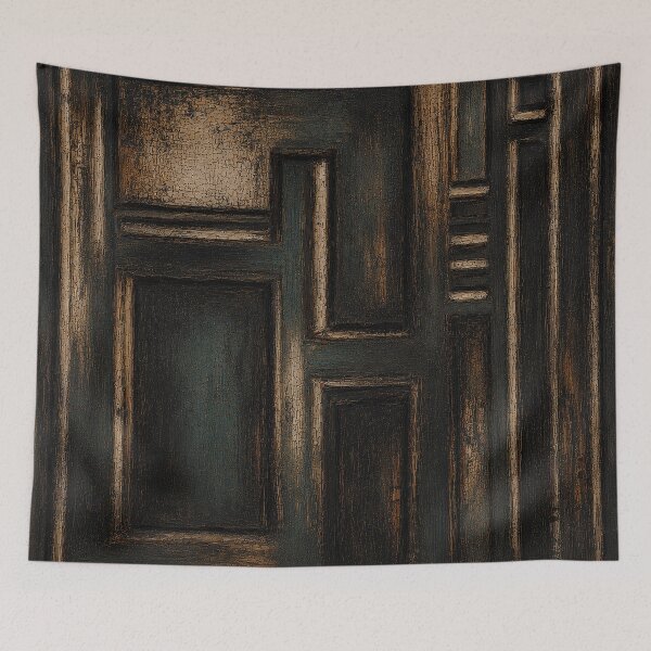 Item preview, Burnt Wood Geometric Abstract Composition - Wood Series designed and sold by Ingorgia Studio.