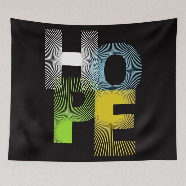 Item preview, Hope Typography Inspirational Minimalist Modern Design.Bold Modern Hope Typography Art designed and sold by laughterforall.