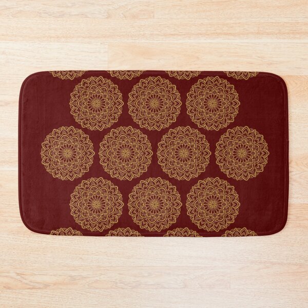 Item preview, Elegant Gold Bohemian Mandala Pattern designed and sold by Moodprint5.