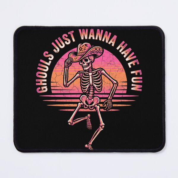 Item preview, Ghouls Just Wanna Have Fun Cowboy Skeleton Sunset Halloween designed and sold by TeNovaStudio.