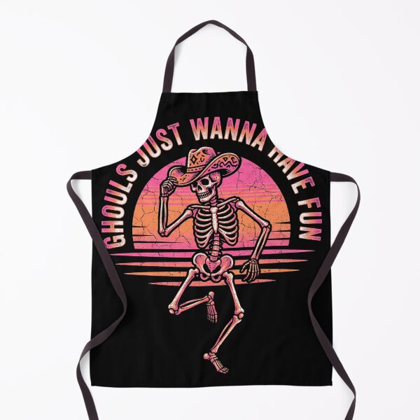 Item preview, Ghouls Just Wanna Have Fun Cowboy Skeleton Sunset Halloween designed and sold by TeNovaStudio.