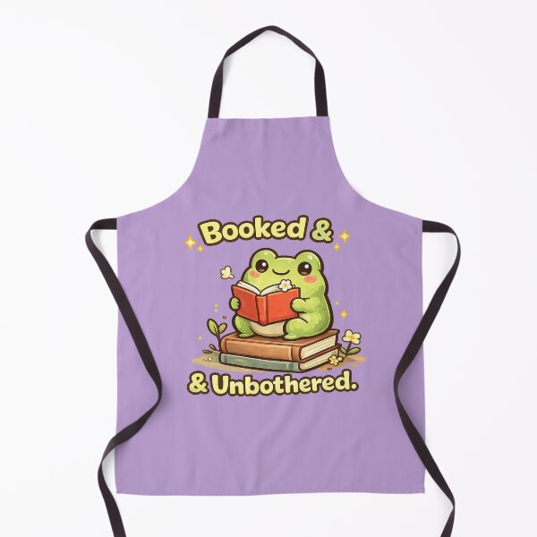Item preview, Booked & Unbothered | Cute Kawaii Reading Frog Book Lover Sticker designed and sold by Nusha Creations.