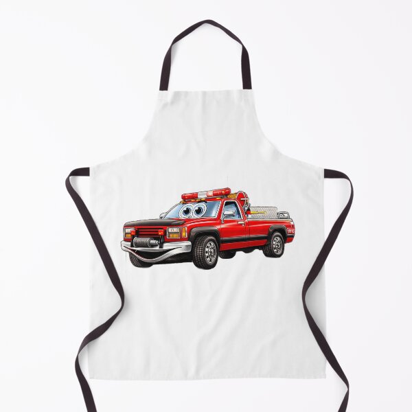 Item preview, Grass Fire Truck Cartoon designed and sold by Scott Hayes.