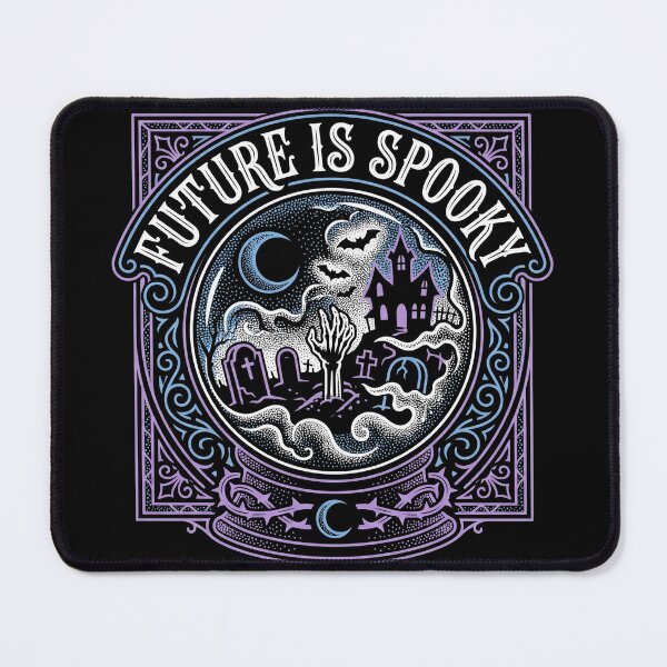Item preview, Future Is Spooky Crystal Ball Haunted Cemetery Halloween designed and sold by TeNovaStudio.