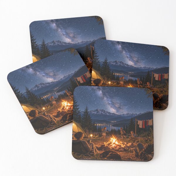 Item preview, Camping by night designed and sold by Natascha-Prints.
