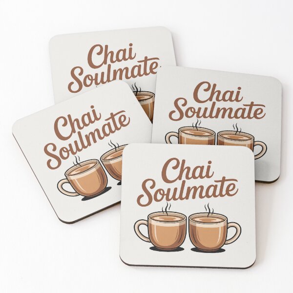 Item preview, Chai Soulmate – Cute Matching Tea Lover Design designed and sold by Swati Art Shop.