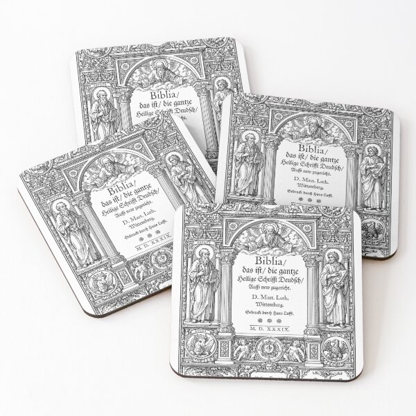 Item preview, Biblia Vintage German Bible Title Page (1539) designed and sold by MariBondArt.
