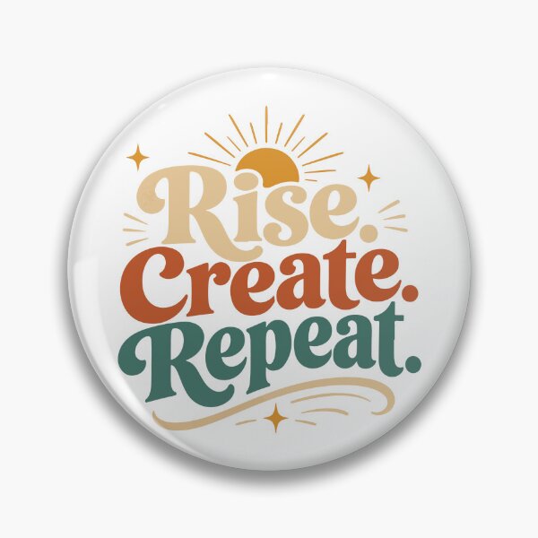 Item preview, Rise, Create, Repeat | Motivational Typography Design designed and sold by Amsafjol.