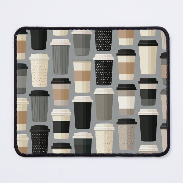 Item preview, Minimalist Coffee To-Go Cup Seamless Pattern | Modern Neutral Coffee Cups | Café Lover Design | Repeating Beverage Print designed and sold by Kybruno's Creations.