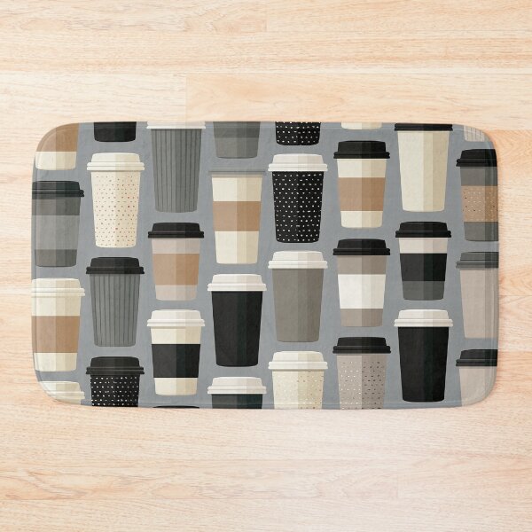 Item preview, Minimalist Coffee To-Go Cup Seamless Pattern | Modern Neutral Coffee Cups | Café Lover Design | Repeating Beverage Print designed and sold by Kybruno's Creations.