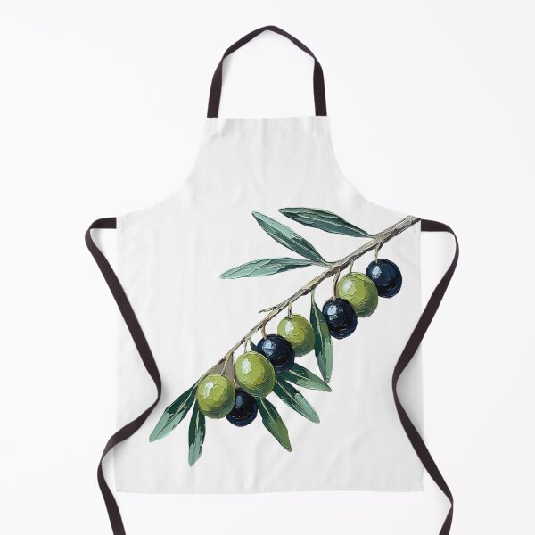 Item preview, Olive Branch Palette Knife Painting Mediterranean Botanical Art designed and sold by GymTanLaundry.