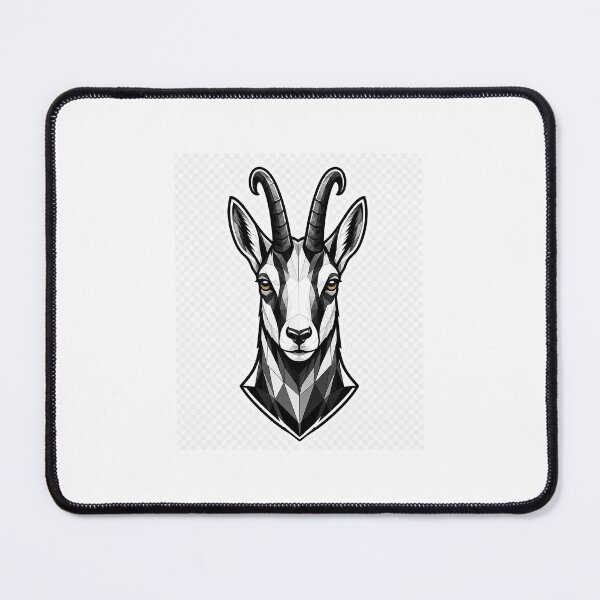 Item preview, Geometric Chamois Head | Low Poly Mountain Antelope Vector Sticker designed and sold by DesertInkArt.