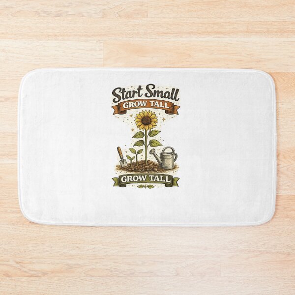 Item preview, Start Small Grow Tall | Retro Gardening Motivation designed and sold by ✨ Daily Vibe Studio ✨.