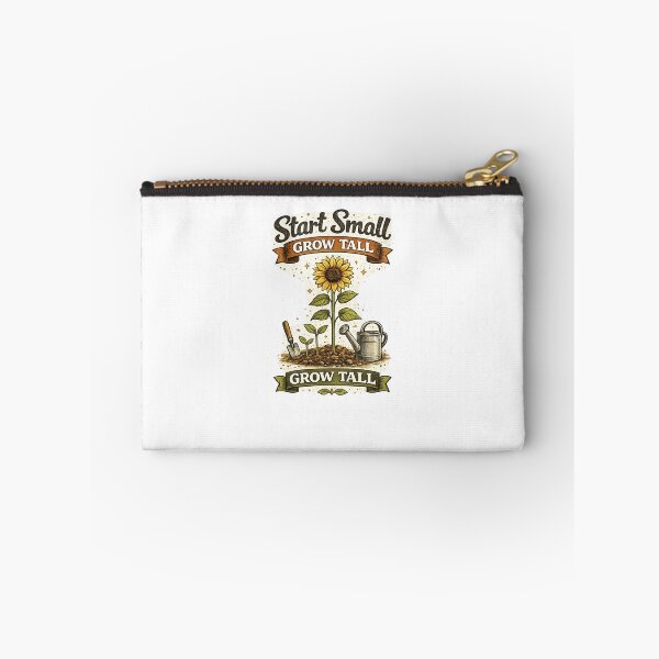 Item preview, Start Small Grow Tall | Retro Gardening Motivation designed and sold by ✨ Daily Vibe Studio ✨.