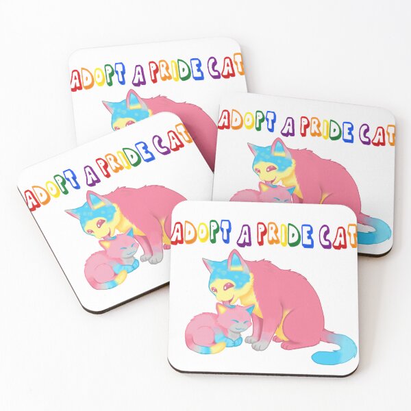 Item preview, Adopt A Pride Cat — Genderflux designed and sold by HistoryHounds.