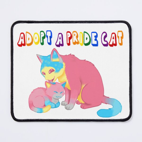 Item preview, Adopt A Pride Cat — Genderflux designed and sold by HistoryHounds.