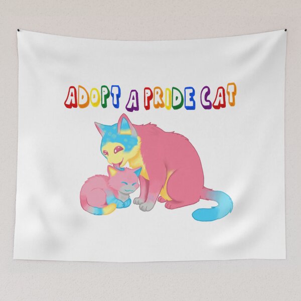 Item preview, Adopt A Pride Cat — Genderflux designed and sold by HistoryHounds.