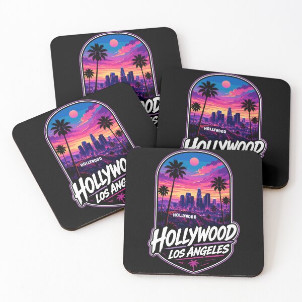 Item preview, Hollywood Los Angeles California Vaporwave Travel designed and sold by TomFrontierArt.