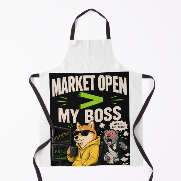 Item preview, Market Open > My Boss | Funny Stock Trader Shiba Design designed and sold by BrokenInvestor1.