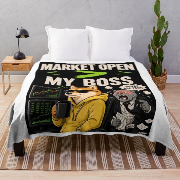Item preview, Market Open > My Boss | Funny Stock Trader Shiba Design designed and sold by BrokenInvestor1.