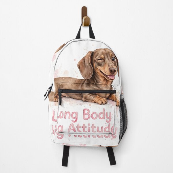Item preview, Long Body Big Attitude - Cute Dachshund Winking Dog Watercolor designed and sold by SDKENERGY.