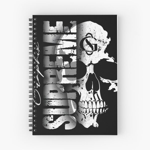 Item preview, Grunge Skull Distressed Typography Urban Streetwear Design designed and sold by DarkOriginArts.