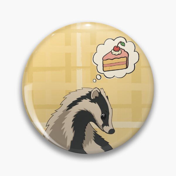 Item preview, Badger loves cake designed and sold by TJsFoxDen.