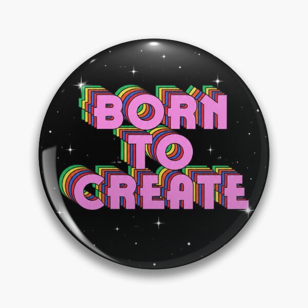Item preview, Born to Create Typography Phone Case designed and sold by MoodPopz Studio.