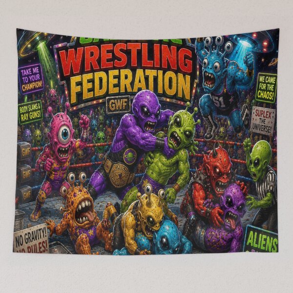 Item preview, Alien Galactic Wrestling Federation designed and sold by DazzleKitty.