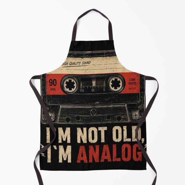 Item preview, I'm Not Old, I'm Analog – Retro Cassette Edition designed and sold by Pecata.