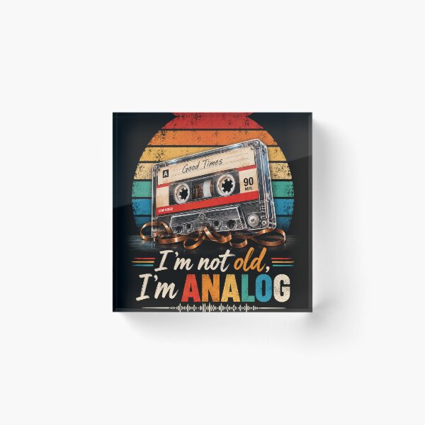 Item preview, Retro Analog Life designed and sold by Pecata.