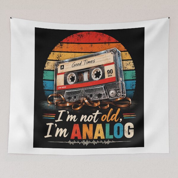 Item preview, Retro Analog Life designed and sold by Pecata.